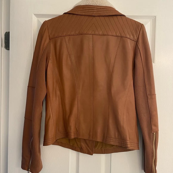 NWOT Michael Kors MOTO Leather Jacket - Picture 8 of 11